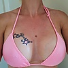 Wife's big tits in bikini top: Wife's big …